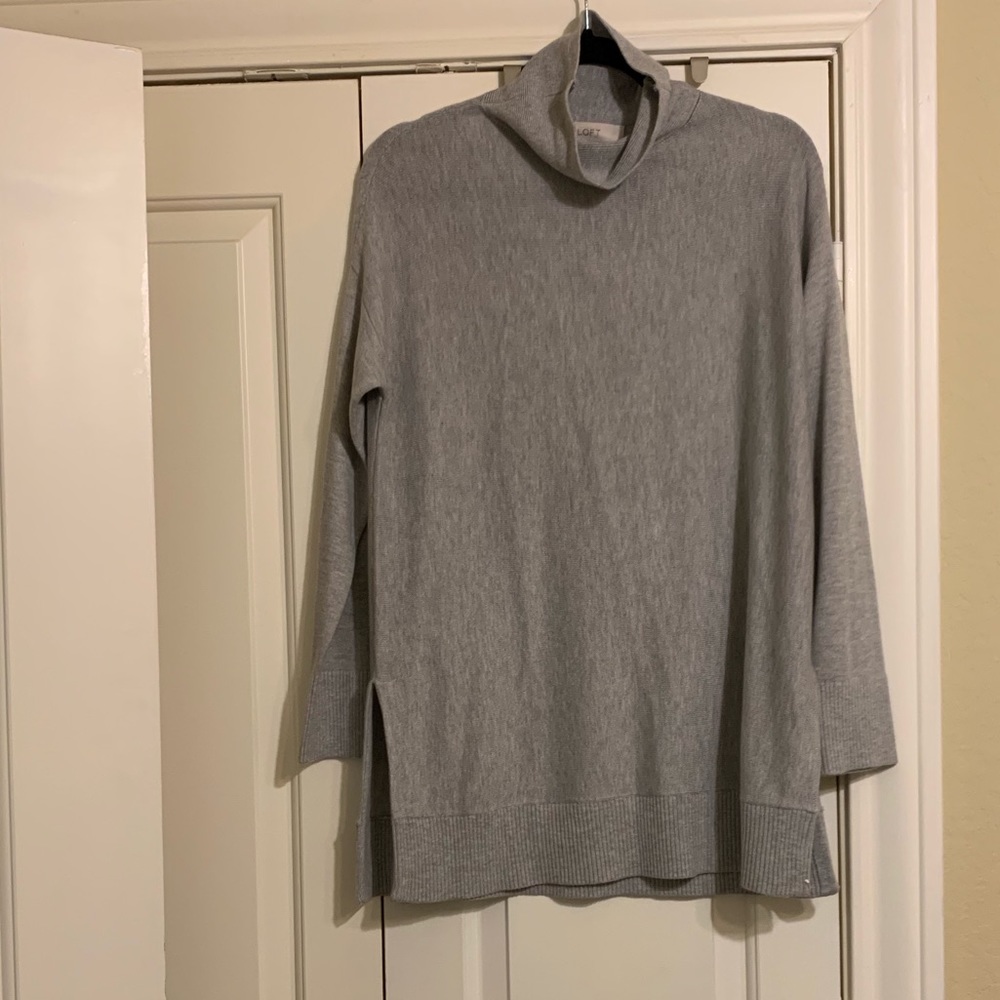 Loft Tunic Turtleneck Sweater